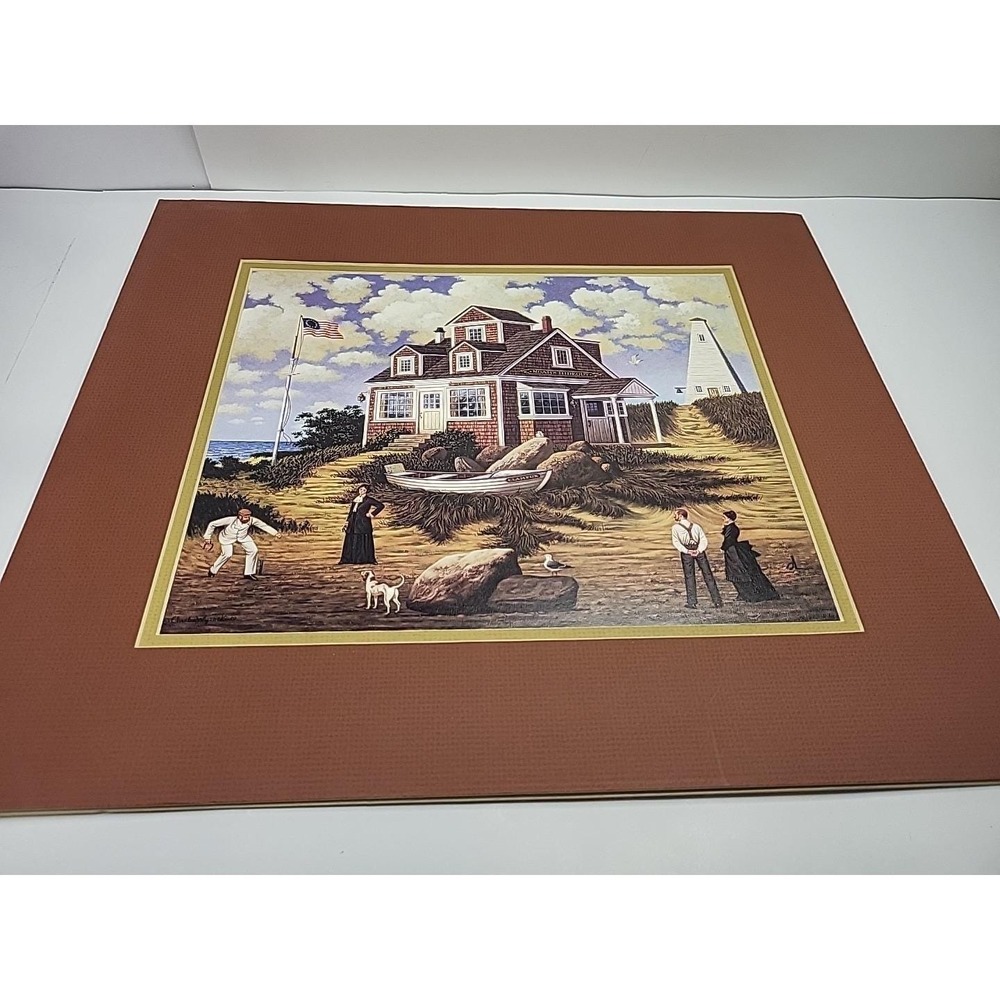 Noah's Hideout By Charles Wysocki High Quality Print 1980s Maritime Americana - Picture 2 of 12
